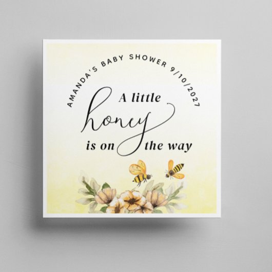 Een beetje honingbij Baby shower Servet