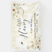 Een beetje honingbij Baby shower Spandoek (Verticaal)