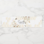 Een beetje honingbij Baby shower Waterfles Etiket (Enkel label)