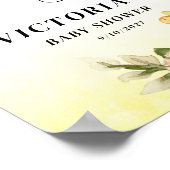 Een beetje honingbij Baby shower Welkom Poster (Hoek)