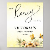 Een beetje honingbij Baby shower Welkom Poster (Voorkant)