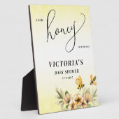 Een beetje honingbij Baby shower Welkomstbord Fotoplaat (Zijkant)