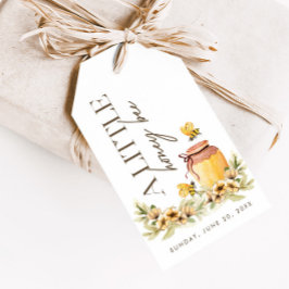 Een beetje honingbij - Spring Baby shower Favor Cadeaulabel