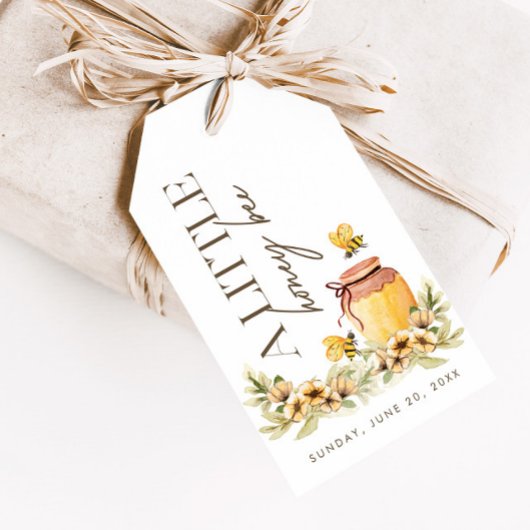 Een beetje honingbij - Spring Baby shower Favor Cadeaulabel