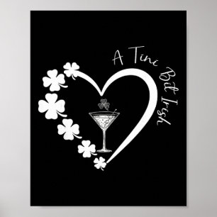 Een beetje Iers Geluks-Ierse Meisjes Staart St Pat Poster