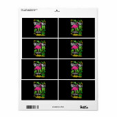 Een beetje Iers vandaag sint-Patricks dag Flamingo Etiket (Full Sheet)