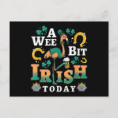 Een beetje Iers vandaag | St. Patrick's Day Flamin Uitnodiging Briefkaart (Voorkant)