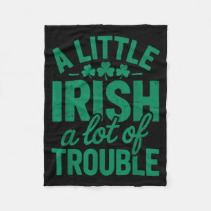 Een beetje Iers, veel problemen, grappige St. Patr Fleece Deken