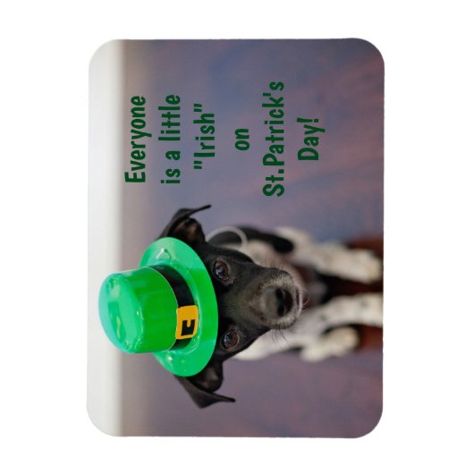 Een beetje Ierse pup Magneet (Verticaal)