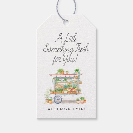 Een beetje iets fris Vrijgezellenfeest cadeau Labe Cadeaulabel (Voorkant)