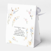 Een beetje iets om onze dag "Bloemen" te onthouden Bedankdoosjes (Achterkant)