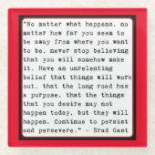 Een beetje inspiratie glazen onderzetter (Voorkant)