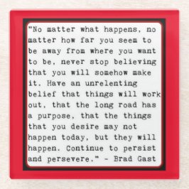 Een beetje inspiratie glazen onderzetter