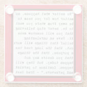 Een beetje inspiratie glazen onderzetter (Achterkant)