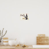 Een beetje Italië Poster (Keuken)