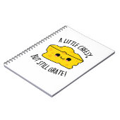 Een Beetje Kaasachtig Maar Toch Grappig Kaas Punt  Notitieboek (Linkerzijde)