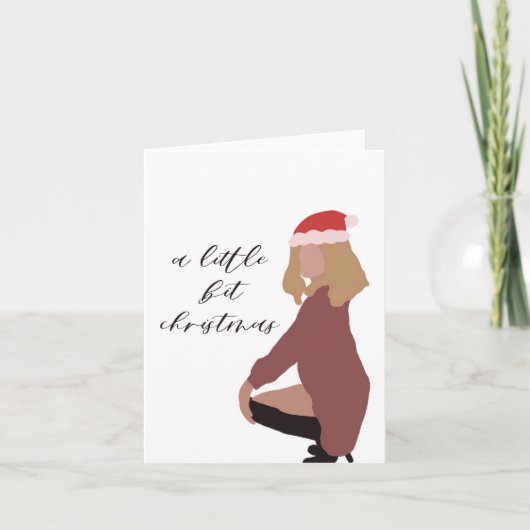 Een beetje kerstmis kaart (Voorkant)