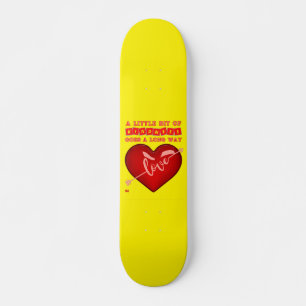 "EEN BEETJE KINDERS..." inspirerend quote Persoonlijk Skateboard