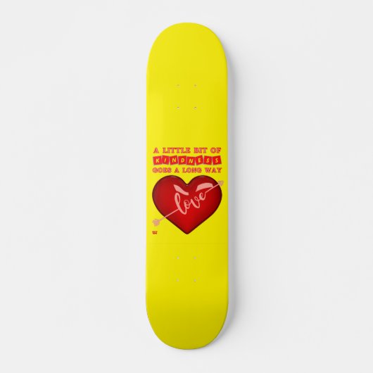 "EEN BEETJE KINDERS..." inspirerend quote Persoonlijk Skateboard (Voorkant)