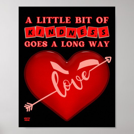 "EEN BEETJE KINDERS..." inspirerend quote Poster (Voorkant)