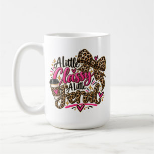 Een Beetje Klasse, Een Beetje Wild - Luipaardprint Koffiemok