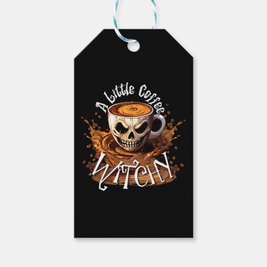 Een beetje koffie heksachtig cadeaulabel (Voorkant)