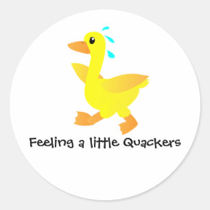Een beetje Kwakende Eenden Humor Ronde Sticker