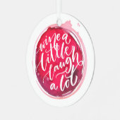 Een beetje lachen. metalen ornament (Voorkant links)