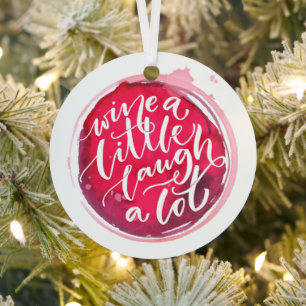 Een beetje lachen. metalen ornament