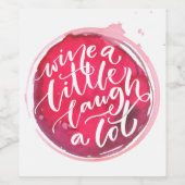 Een beetje lachen. wijn etiket (Enkel label)