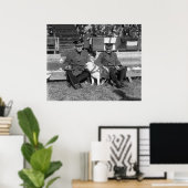 Een beetje lager alsjeblieft, jaren 20 poster (Thuiskantoor)