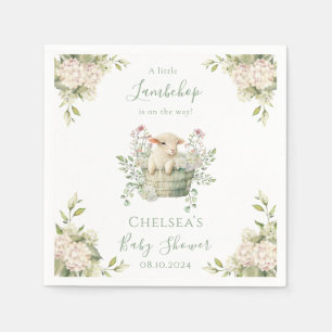 Een beetje Lambchop Floral Sheep Baby shower Servet