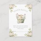 Een beetje Lambchop Waterverf Luier Raffle Informatiekaartje (Voorkant)