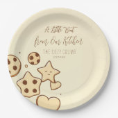Een beetje lekkers uit onze keuken (Cream) Papieren Bordje (Voorkant)