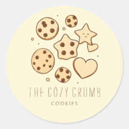 Een beetje lekkers uit onze keuken (Cream) Ronde Sticker