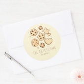 Een beetje lekkers uit onze keuken (Cream) Ronde Sticker (Envelop)