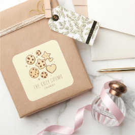 Een beetje lekkers uit onze keuken (Cream) Vierkante Sticker