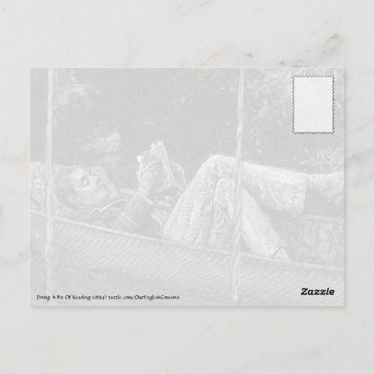 Een beetje lezen briefkaart (Achterkant)