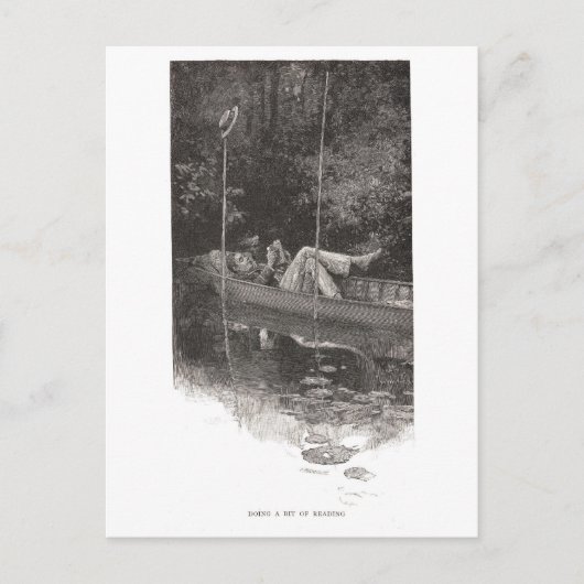 Een beetje lezen briefkaart (Voorkant)