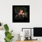 Een beetje licht in de duisternis poster (Thuiskantoor)