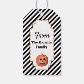 Een beetje licht voor Halloween Night Glow Stick Cadeaulabel (Achterkant)