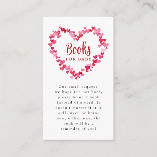 Een beetje lief Baby shower boeken voor Baby Informatiekaartje (Voorkant)