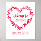 Een beetje lief Baby shower welkom teken Poster (Voorkant)