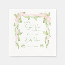 Een beetje lief erwt roze meisje Baby shower