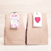 Een beetje lief roze Baby shower Cadeaulabel