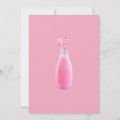 Een beetje lief roze Baby shower uitnodiging (Achterkant)