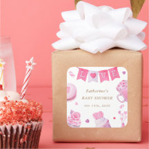 Een beetje lief roze Baby shower