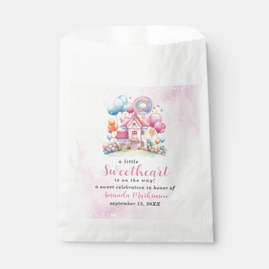 Een beetje lief Snoep Baby shower Bedankzakje (Voorkant)