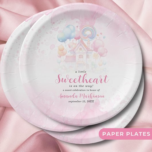 Een beetje lief Snoep Baby shower Papieren Bordje