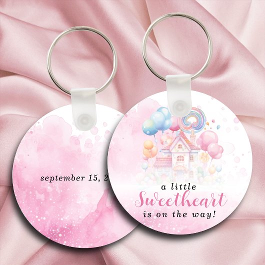 Een beetje lief Snoep Baby shower Sleutelhanger